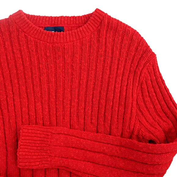 Vintage Woolrich Red Cotton Knit Sweater – Made in USA, Size XL - Picture 4 of 7
